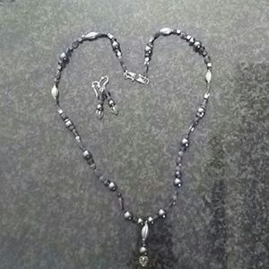 Handmade Exquisite Beaded Necklace & Earrings